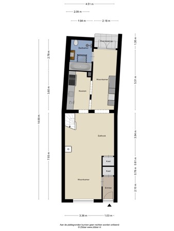 Floorplan - Molenstraat 46, 5281 JR Boxtel